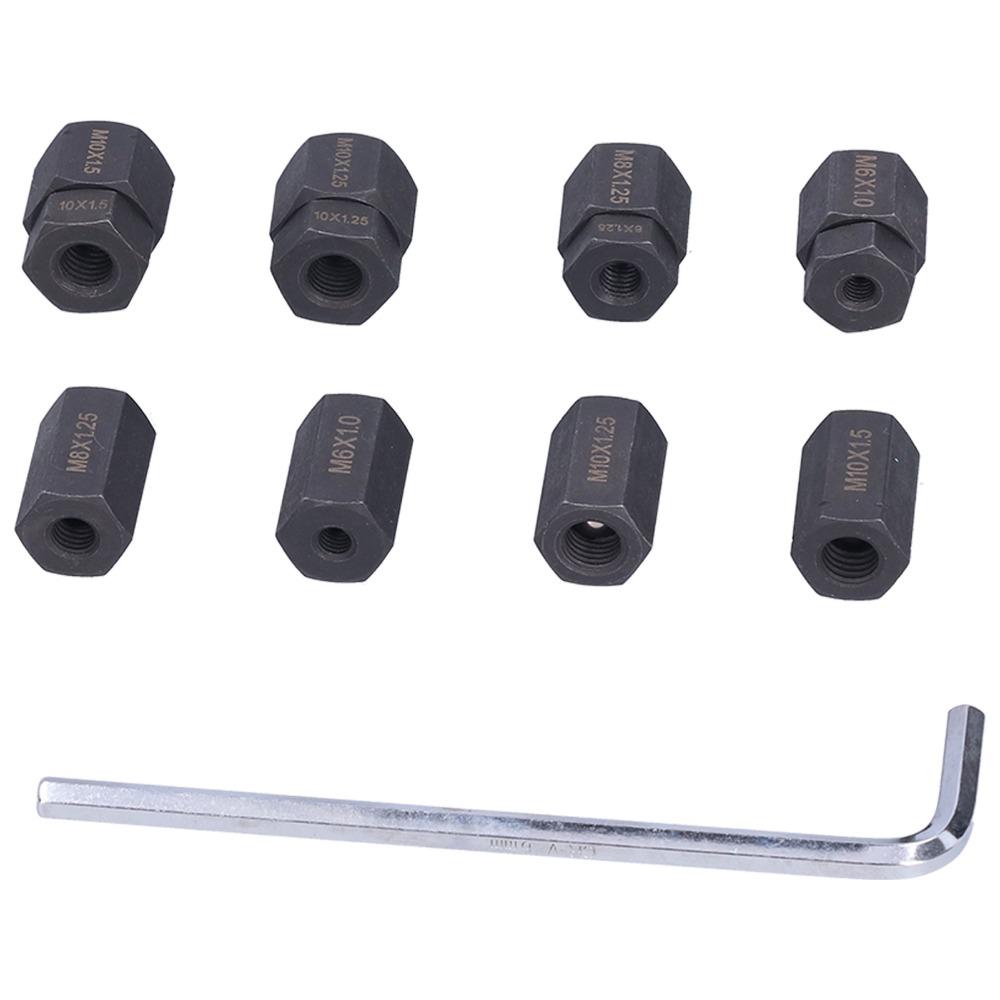 9PCS M6x1.0 Stud Installer Remover Kit M8x1.25 Bolt Extractor Tool  Automotive Fastener Maintenance