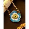 Vintage Devil Eye Necklace Schiaparelli Style Retro Nose Pendant Sweater Chain