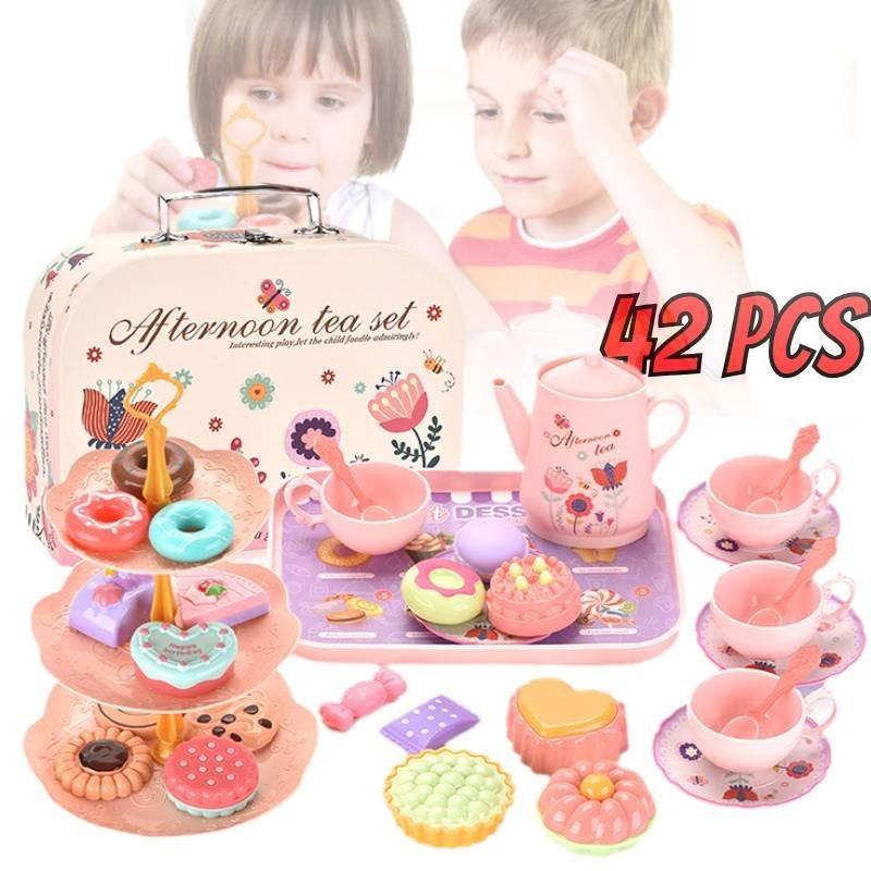Delightful Pretend Play Kitchen Set With Realistic Food And Dessert Accessories Gift Box