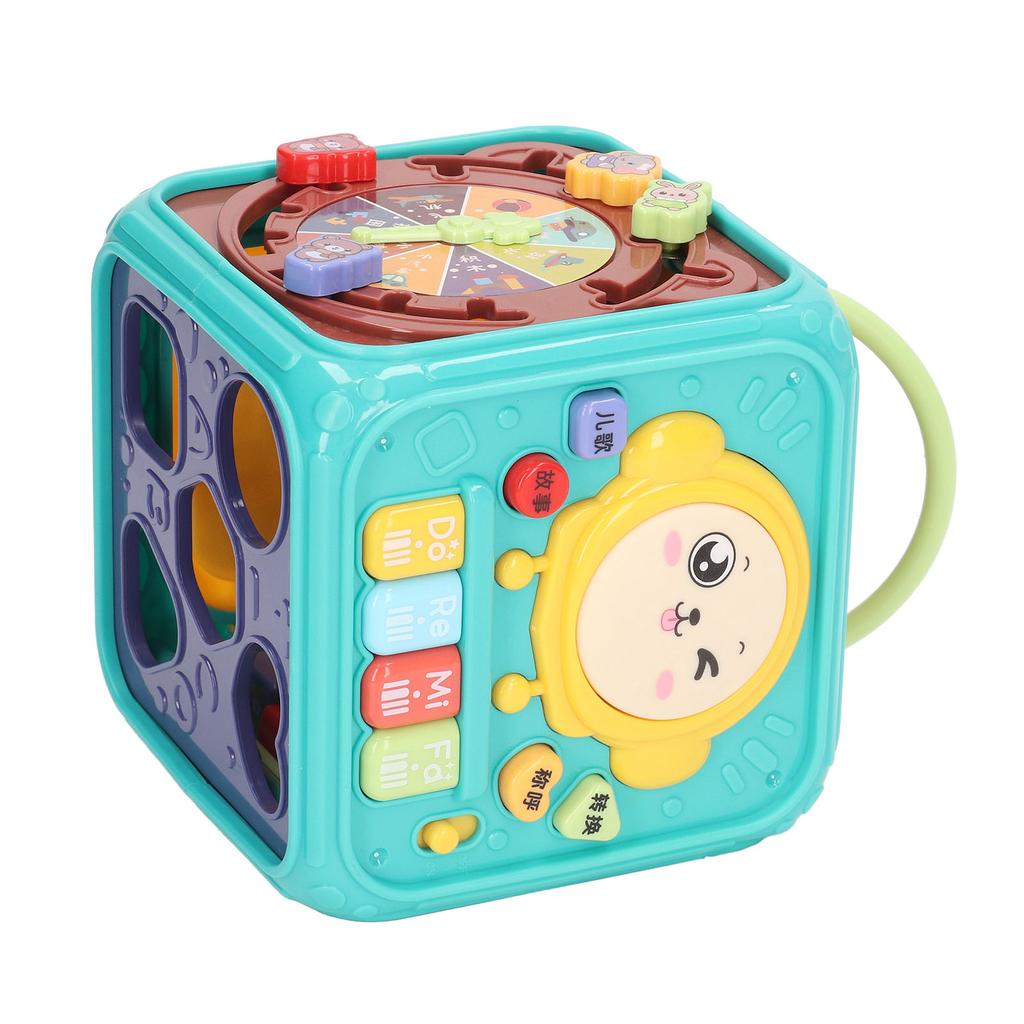Kid Drum Set Music Light Smart House Function Safe Early Learning Six Sided Drum Toys for Boys