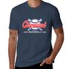Cleveland Baseball Rotes Und Blaues T-Shirt Atmungsaktives Basic Baumwoll-T-Shirt