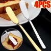 4/1PCS Butter s Stainless Steel Cheese Cutter s Long Handle Bread Jam Spreaders Cream Toast Cutlery Kitchen Gadgets 6