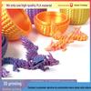 3D Printed Dinosaur Wyvern Figurine with Movable Wings & Joints - Dragon Egg Toy Action Figure
