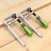 Adjustable Guide Rail Clamps with Plastic Handle Screw Action Arm Clamp for Woodworking Table Track Sawing Rails