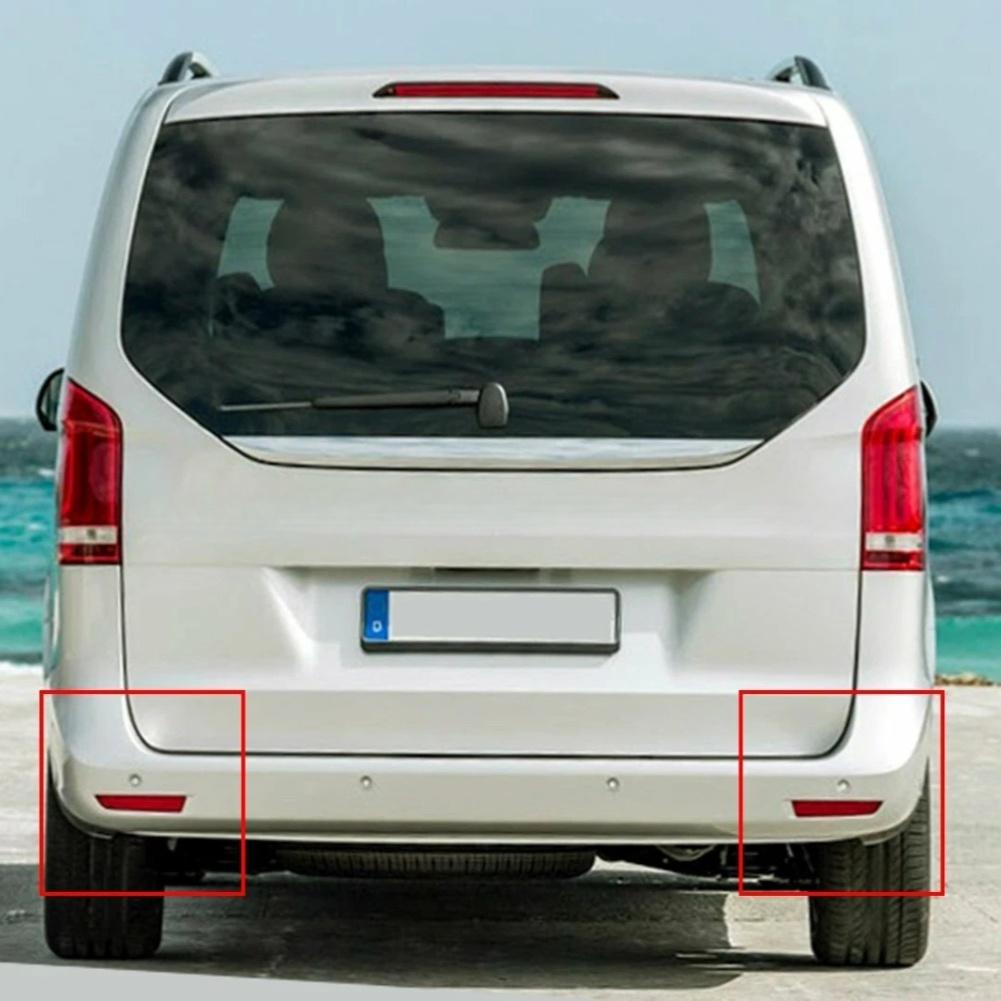 2PCS Rear Bumper Reflector For Mercedes For Benz W447 Vito Tourer Dualiner V-Class 2014-2019 Reflector Red Lens