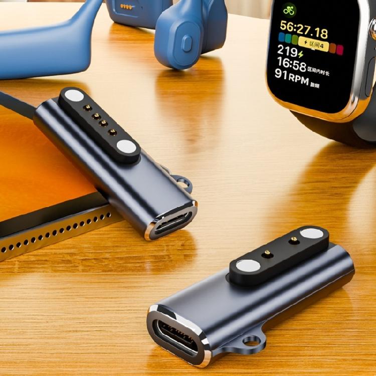 Magnetic Charging Adapter Converter Type C Interfaces Easy Efficient Connection for Smartwatch with Automatic Alignment