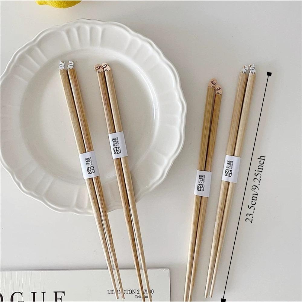 Dog Cat Noodle Chopsticks Long Hot Pot Use Chopsticks Cartoon Long Chopstick  Kitchenware