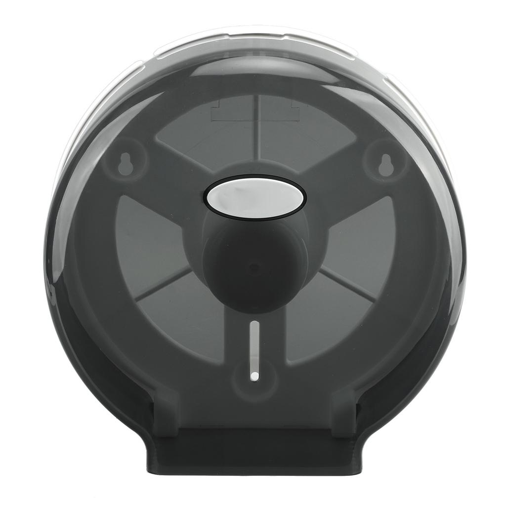 Single Roll Tissue Dispenser Jumbo Tissue Dispenser Toilet Paper Roller for Hotel Bar Transparent Black