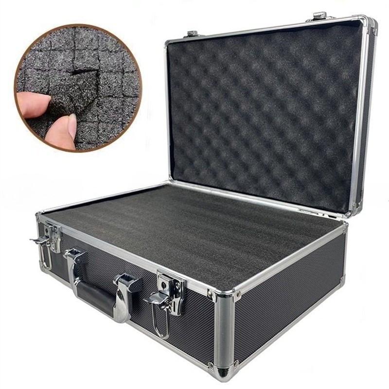 Handheld Tool Box with Lock Portable Aluminum Carry Case Password Safety Equipment Instrument Storage Travel