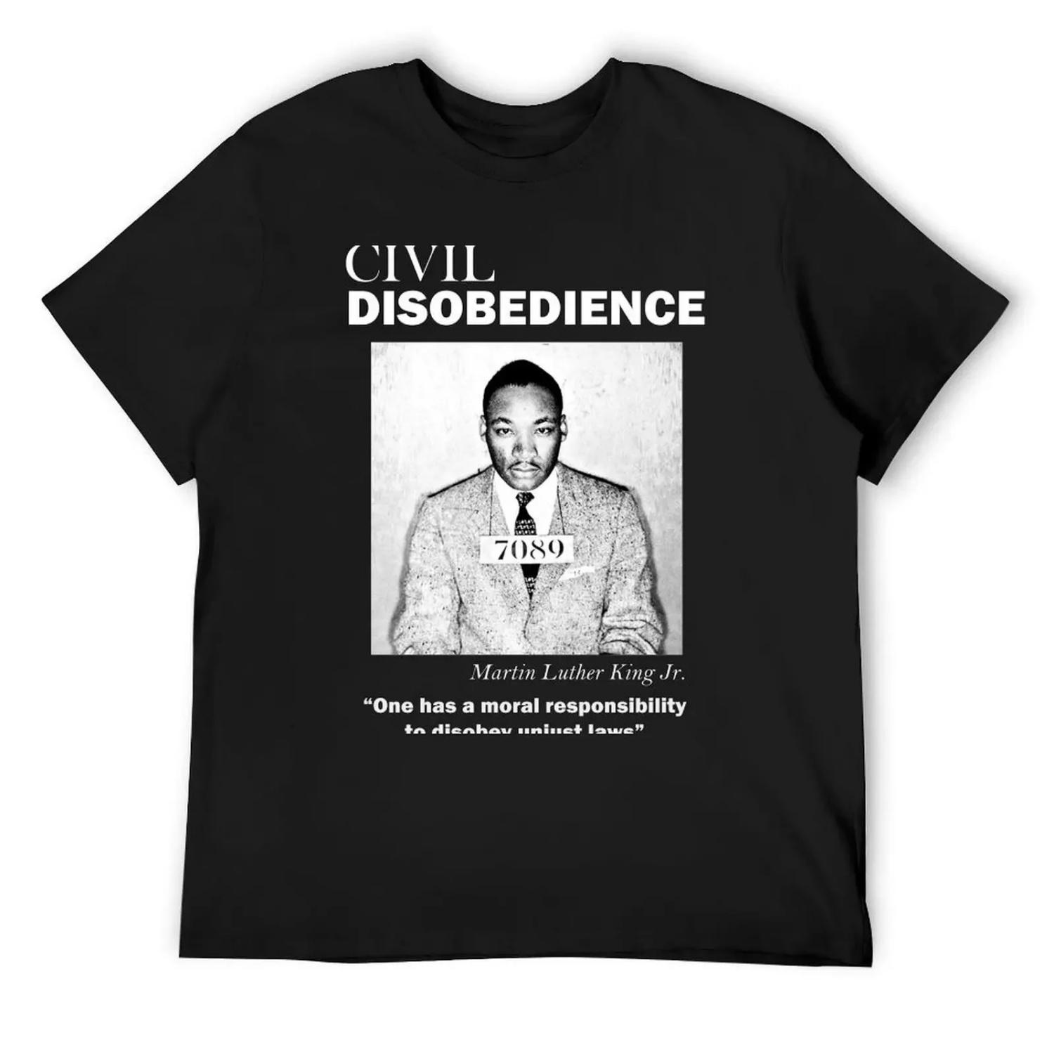 

MLK Mugshot T-Shirt boys whites Funny t-shirts cute tops anime clothes Men s t-shirts XXXXXL
