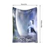 Tuniu Landscape Water Reflection Sofa Bed Blanket Throw for Living Room Bedroom Decoration