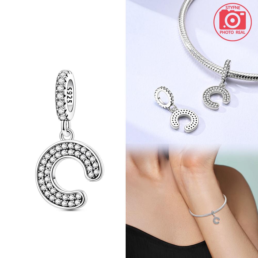 Sparkling Full Monogram Pendant Copper Colors For Charms Copper Colors Original Bracelet For Jewelry Making