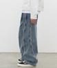 DECET Curved Wide Jeans Dcpt033Scstnblue