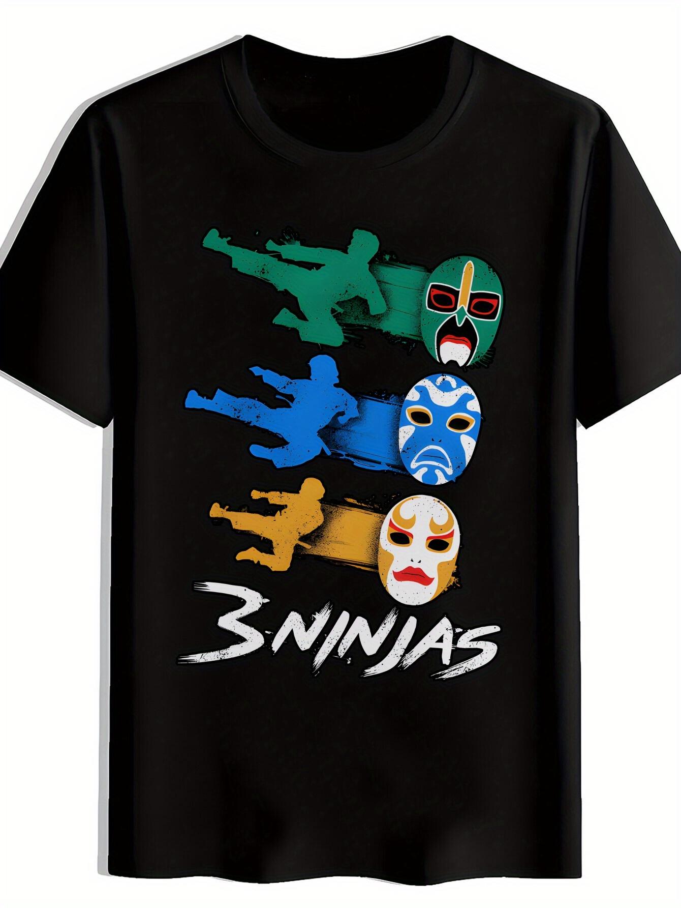 T-shirt One-Piece Fun Pattern Print Short-Sleeve XXXXL