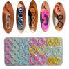 Flexible Silicone Moulds Jewelry Accessories Moulds Silicone Texture for Hand-Making Multi Circle Earrings and Keychain