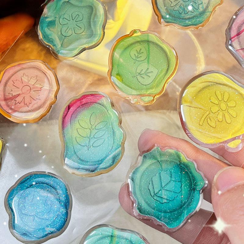 

Новые клейкие наклейки для печати, трехмерные ручные книги, наклейки из материала «сделай сам», студенческие водонепроницаемые наклейки