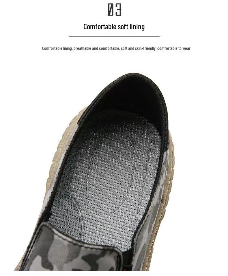 Men's Summer Breathable Slip-On Canvas Shoes - Casual & Comfortable