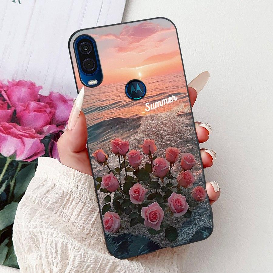 Για θήκη Motorola One Vision Κάλυμμα ONEVision Μοντέρνο Ζωγραφισμένο Σιλικόνης Μαλακό Πίσω Κάλυμμα Για θήκη Motor One Macro Προστατευτικό Κέλυφος