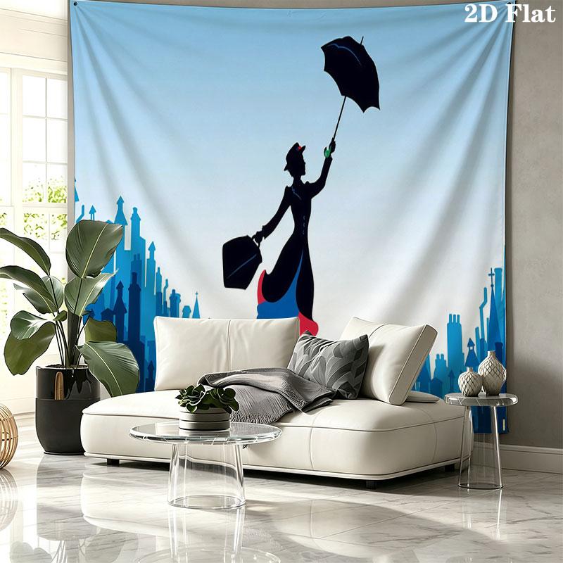 Magic Nanny Wall tapestry, aesthetic printed fabric blanket, suitable for bedroom, living room, and home decor.