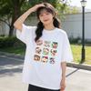 Crayon Shinchan Süßes Cartoon T-Shirt Partnerkleidung Familien-Matching-T-Shirt Sommerlich Lässig Kurzarm Baumwoll-Oberteil Mode Streetwear