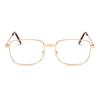 Metal Frame Reading Glasses Men Women Square Full Frame Magnifying High Definition Presbyopic Eyeglasses