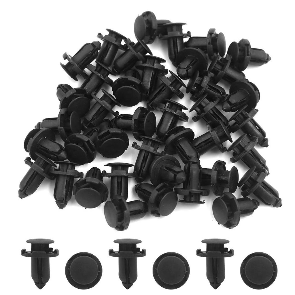 uxcell Clip/Rivet/Fastener 9mm Plastic Rivet Push Clip 40pcs