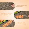 Flat BBQ Barbecue Skewer Sticks, Reusable Chicken Wing Rack BBQ Fork, BBQ Grilling Tool Set for Outdoor Picnic Camping Party