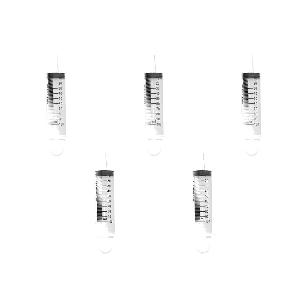60-150ml Measuring Syringe Glue Filling Plastic Syringe Nutrient Sterile Without Needle Watering Refilling for Animal Feeding