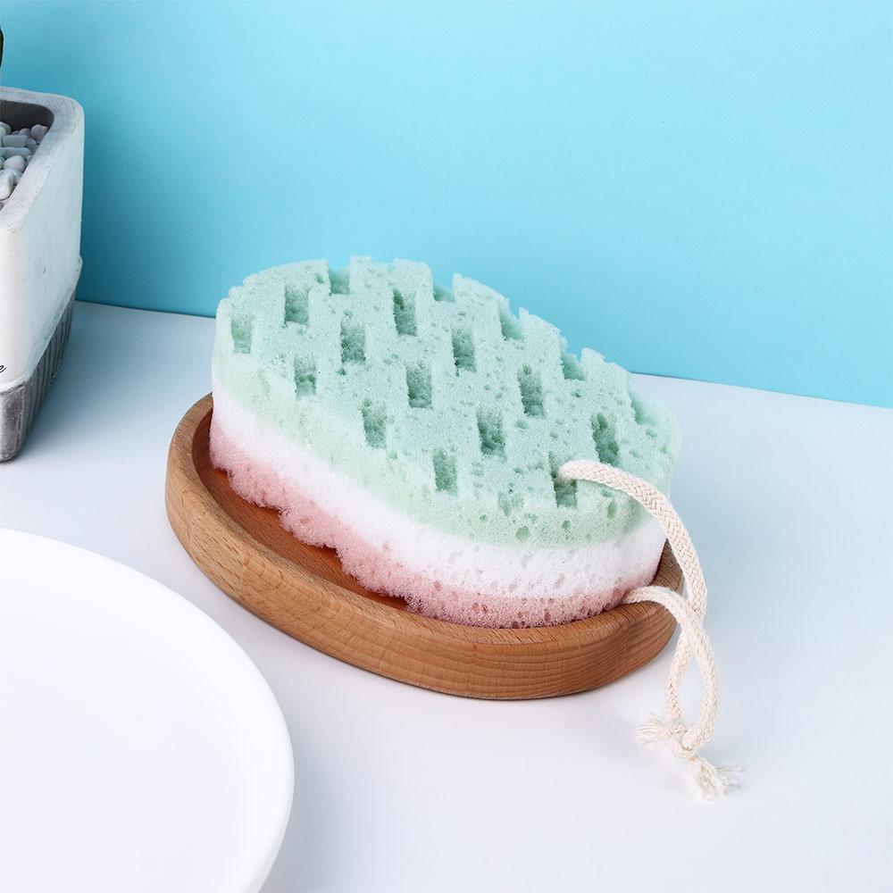 Soft Quick Foaming Exfoliation Massage Brush Shower Rub Sponge Bath Ball Body Brush Sponge Scrubber
