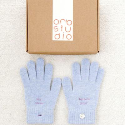 Orb Studio DON’T FORGET ME Wool Gloves (Blue)