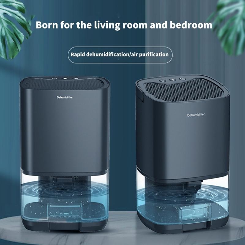Quiet Small Dehumidifier Portable Air Dryer Home Dehumidifier Moisture Absorbers Suitable for Bedrooms and Studies