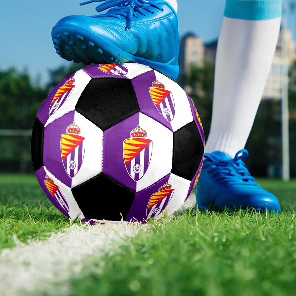 Villarreal Indoor Soccer Ball Colorful Machine Stitched PVC Size 5 Team Training Competition Ready Durable High-Bounce Cool Sports Gift