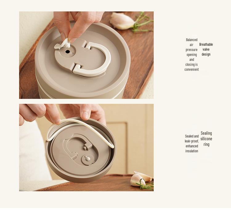 304 Stainless Steel Multi-layer Bento Box with Soup Bowl - Portable & Insulated