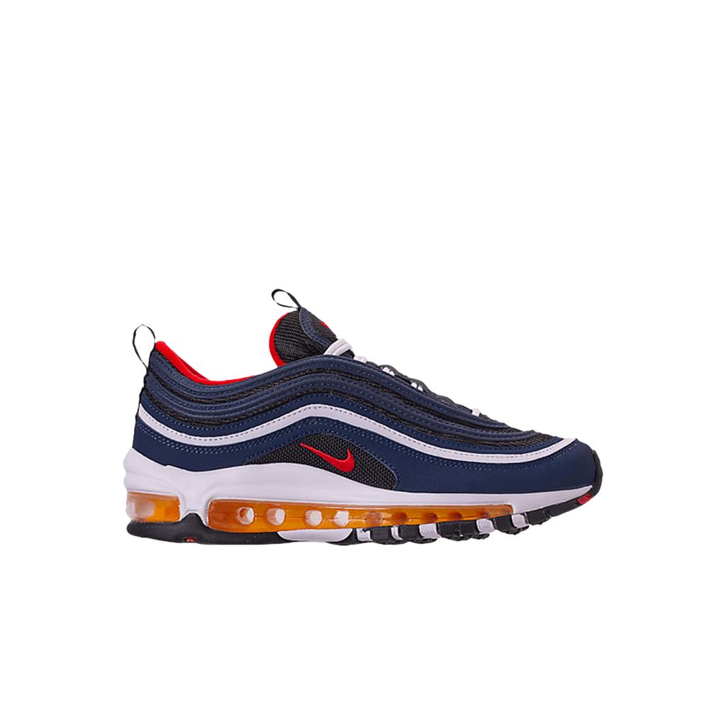 (gs) Nike Air Max 97 Midnight Navy Habanero Red