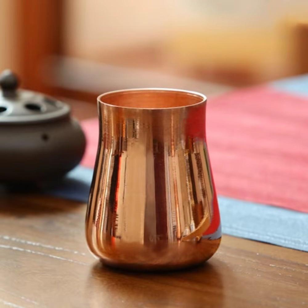 350 Ml Capacity Pure Copper Mug Thickened Breakfast Cup Creative Copper Moscow Mug Tableware Scene