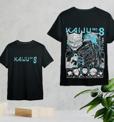 Mina Shiro Kaij Black Shirt Kaiju No. 8 T-shirt G 66 Vintage Anime Clothes
