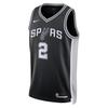 Dri-Fit NBA Icon Edition Swoosh 2025 San Antonio Spurs Player Version Dylan Harper Away 2 Knit Sleeveless Basketball Jersey Men Jersey DN2153-010