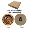 2D Flat Guitar & Music Wooden Round Silent Hanging Wall Clock, For Living Room, Office, Study Room, Bedroom, Home Decoration.