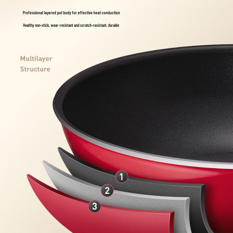 SUPOR 30cm Easy-Clean Aluminum Alloy Wok