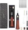 WUTA Leather Sewing Hand Sewing Speedy for Leather with Leather Sewing Needle Set and 10 Small Needles Machine, Machine, Stitcher, Crafts, (Black,