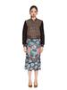 Greedilous Floor Jacquard Wool Blossom Back Printing Jumper
