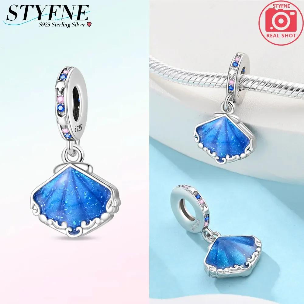 Copperoriginal Lucky Symbol Gradient Blue Glass Big Lucky Elephant Charm For Diy Women'S Bracelet Jewelry Gift
