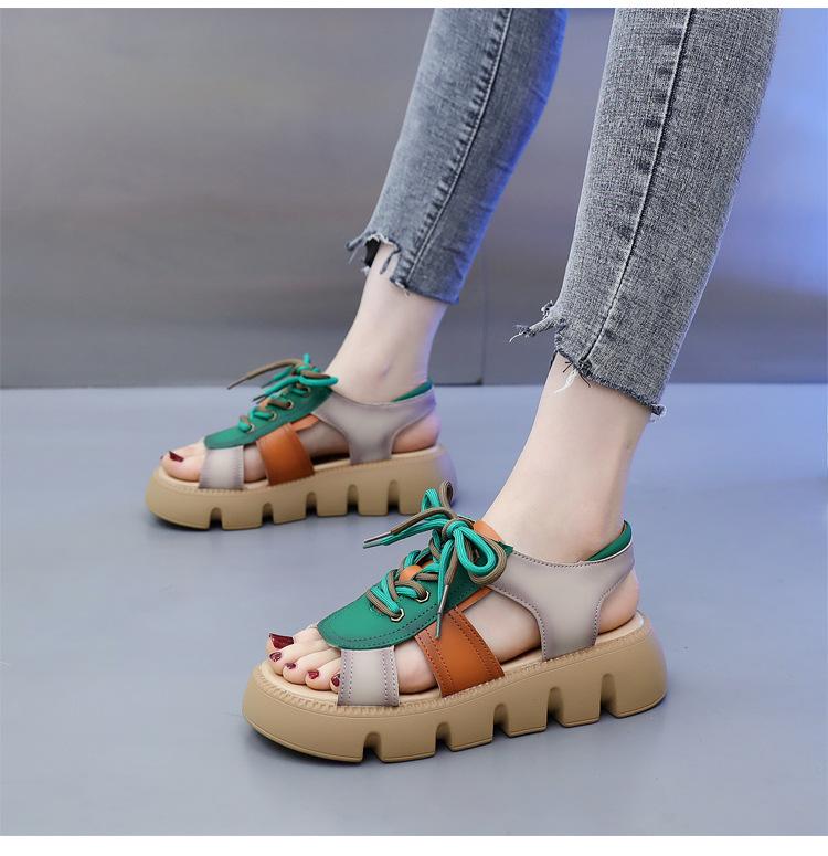 2025 The New Summer Fashion Platform Sandals Skirt Pair with Women Shoes Luxury Sandals Women Designers Wedges Shoes for Women