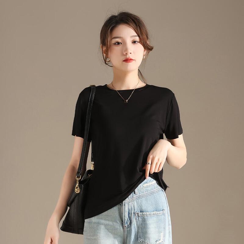 RAIN.CUN Women's Round Neck Short Sleeve T-shirt