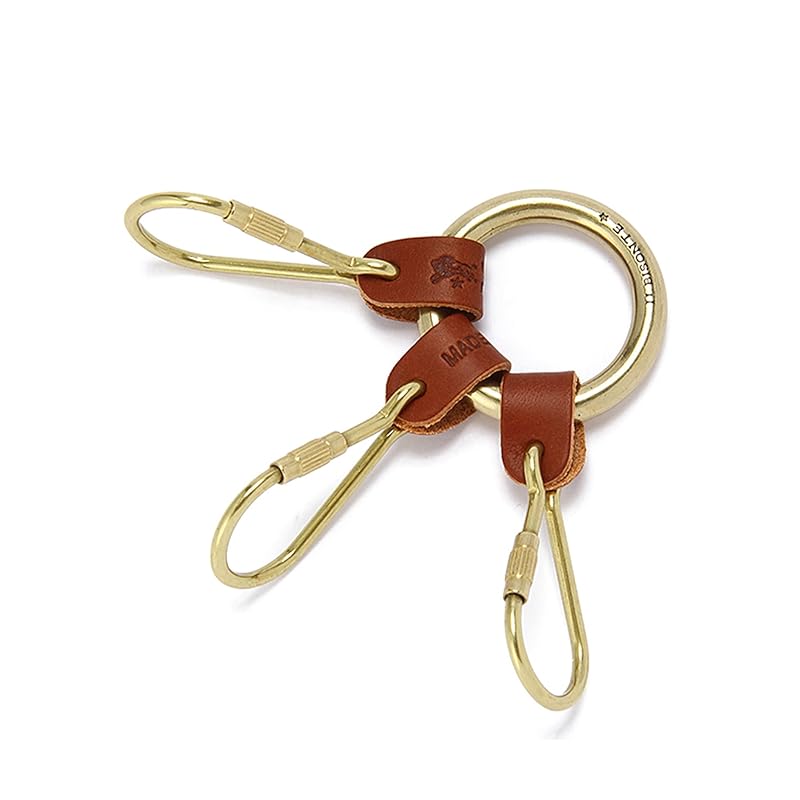

[IL BISONTE (Il Bisonte)] key ring key ring leather genuine leather cowhide ladies men s unisex Aka tea brown