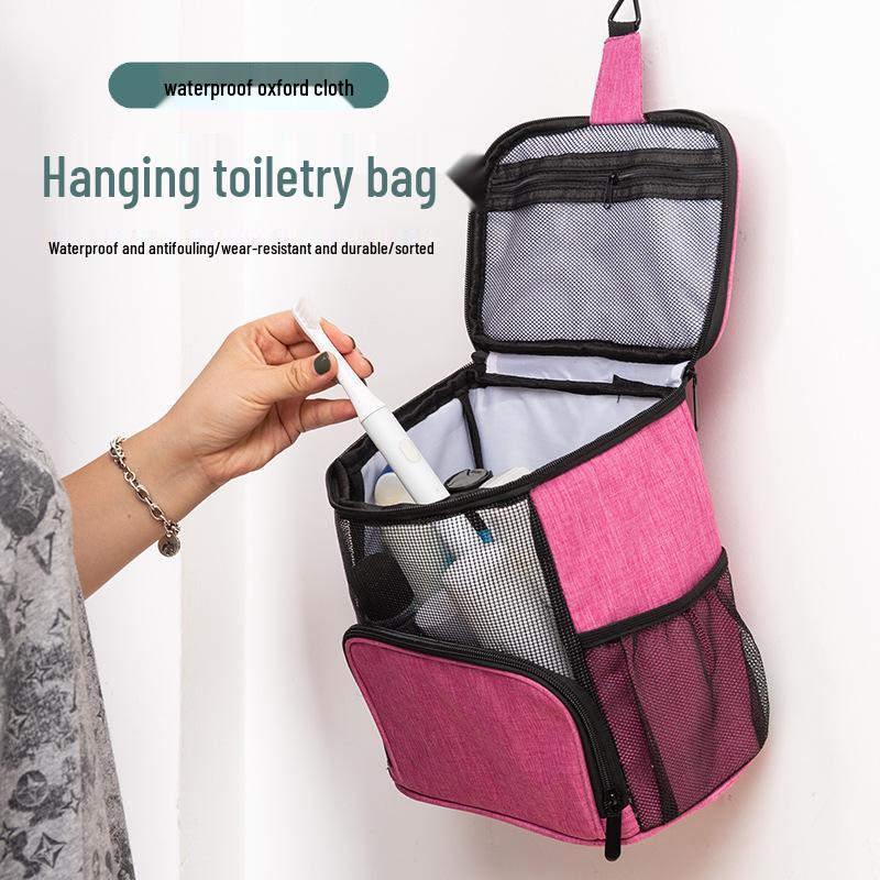 Wasserdichte Netz-Kosmetik- und Toilettenartikel-Tasche - Großes Fassungsvermögen, Tragbar und Unisex für Reisen
