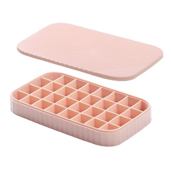 

Силиконовая форма для кубиков льда с контейнером и лопаткой, 32 ячейки, форма для льда для морозильной камеры, герметичная, штабелируемая, аппарат для изготовления льда для домашних вечеринок A розовый