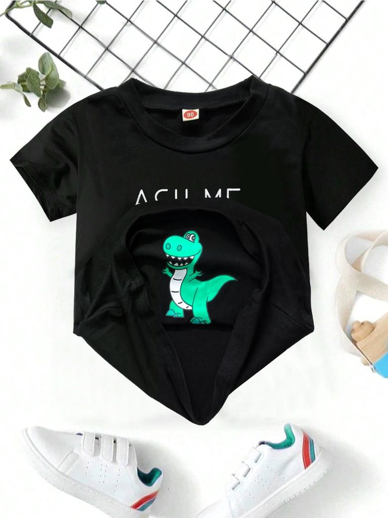Baby Boy T-Shirt Ask Me About My Moo Cow Little Cowboy Cotton Kids T Shirts Toddler Summer Dinos Funny Tee