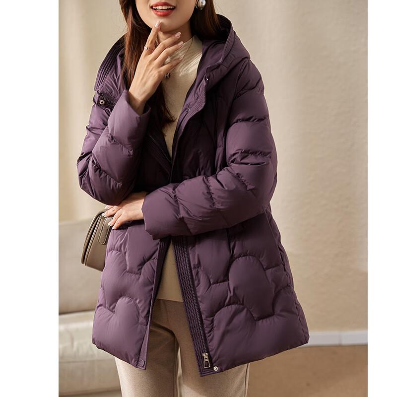 JIANHU Women's Mid-Length Winter Duck Down Jacket