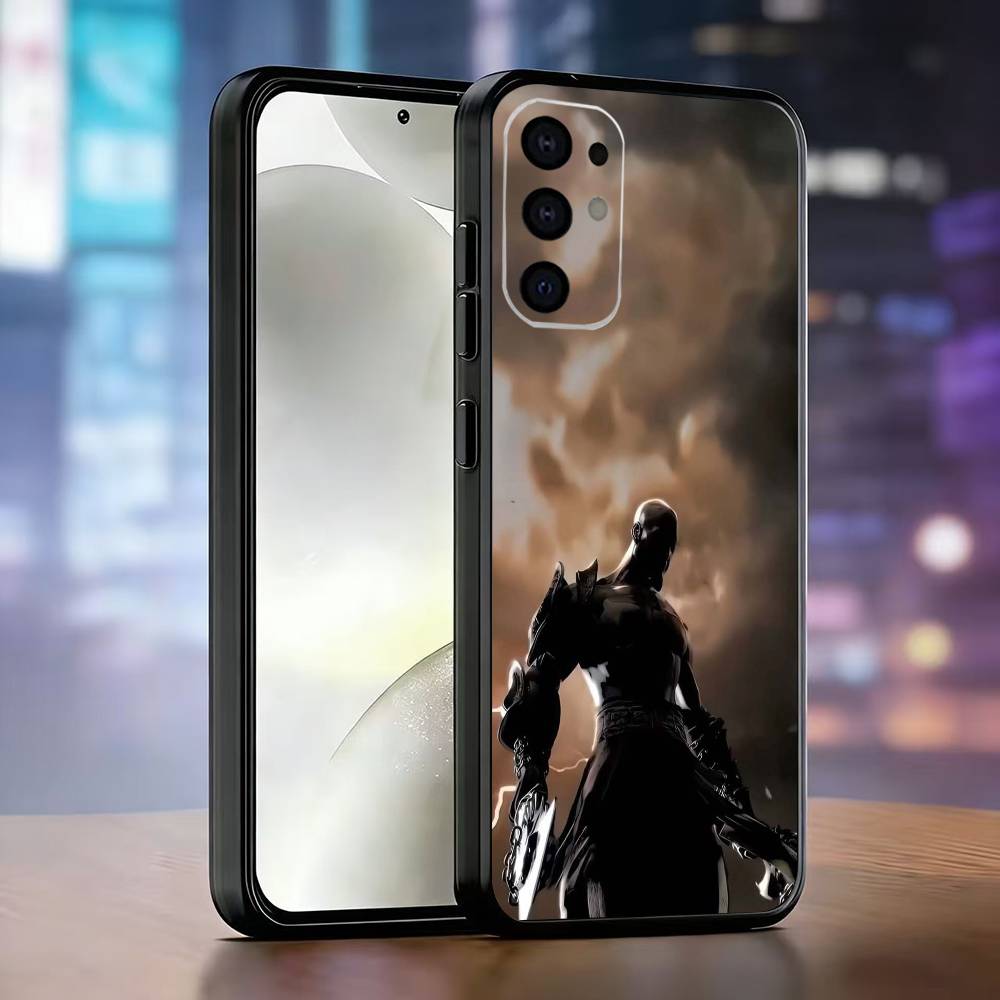 

God of War Kratos Phone Case Black Silicone Soft For Samsung S25,S24,S21,S22,S23,S30,Ultra,S20,Plus,Fe,Lite Samsung S21plus